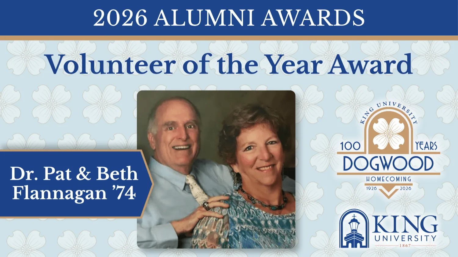 Volunteer of the Year Award banner
