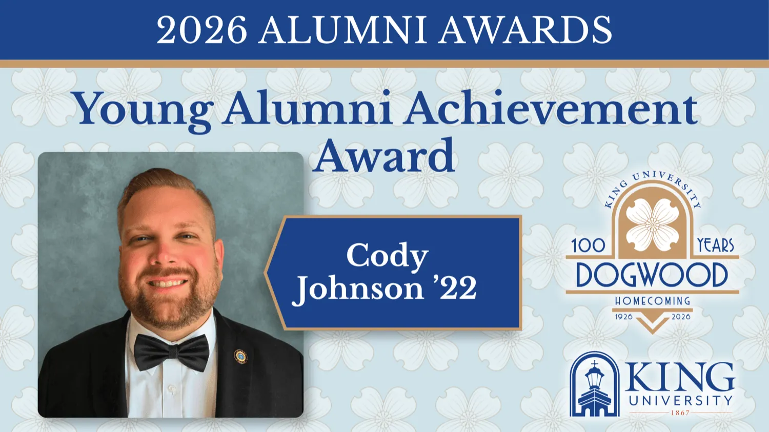 Young Alumni Achievement Award banner